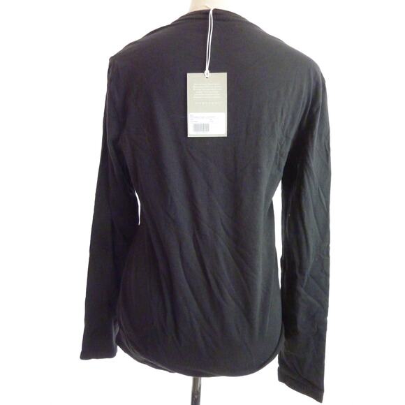 NWT Everlane Uniform Long Sleeve in Black T Shirt Small - Picture 3 of 7